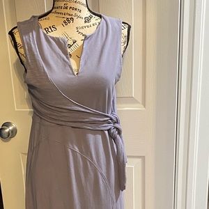 Neon Buddha Sleeveless wrap maxi dress